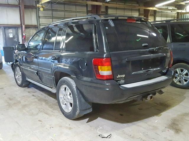 1J8GW68J74C402513 - 2004 JEEP GRAND CHER Қара фото 3