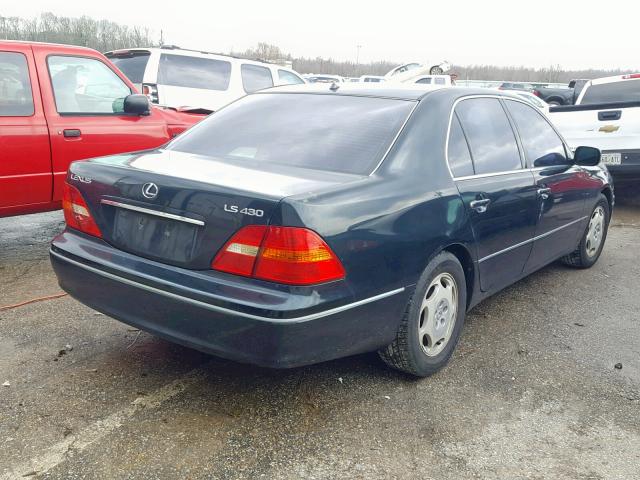 JTHBN30F410043501 - 2001 LEXUS LS 430 GREEN photo 4