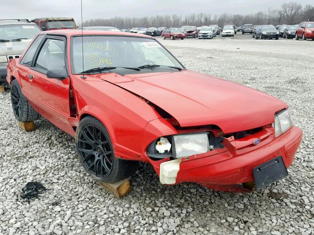 1FACP40E1PF186771 - 1993 FORD MUSTANG LX RED photo 1