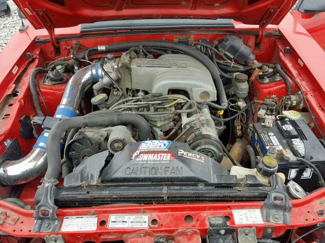 1FACP40E1PF186771 - 1993 FORD MUSTANG LX RED photo 7