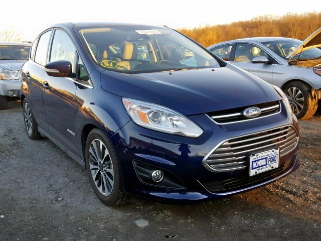 1FADP5DU1HL117142 - 2017 FORD C-MAX TITA BLUE photo 1