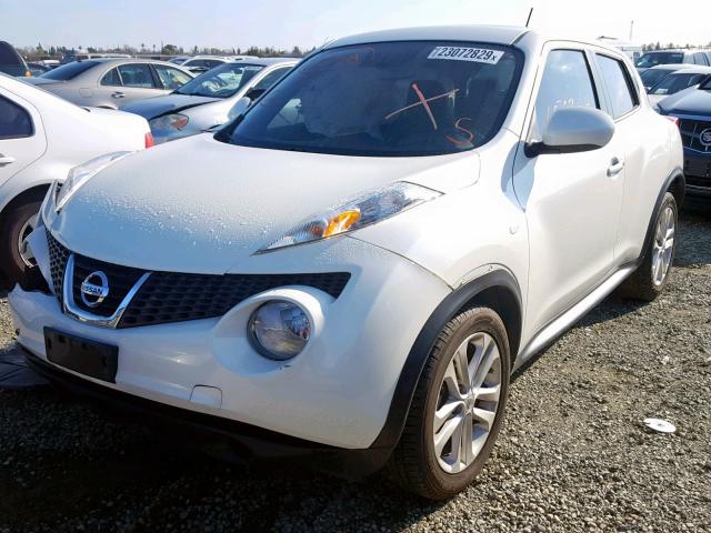 JN8AF5MR3ET362424 - 2014 NISSAN JUKE S WHITE photo 2