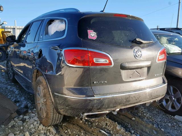 5GAKRBKD3EJ359940 - 2014 BUICK ENCLAVE GRAY photo 3