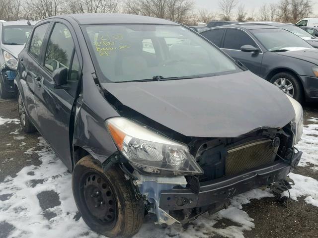 JTDKTUD33DD554062 - 2013 TOYOTA YARIS GRAY photo 1