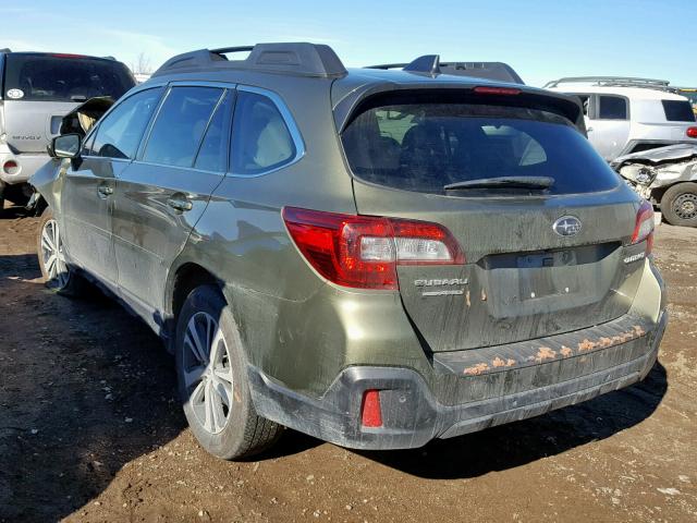 4S4BSANC8J3273243 - 2018 SUBARU OUTBACK 2. GREEN photo 3