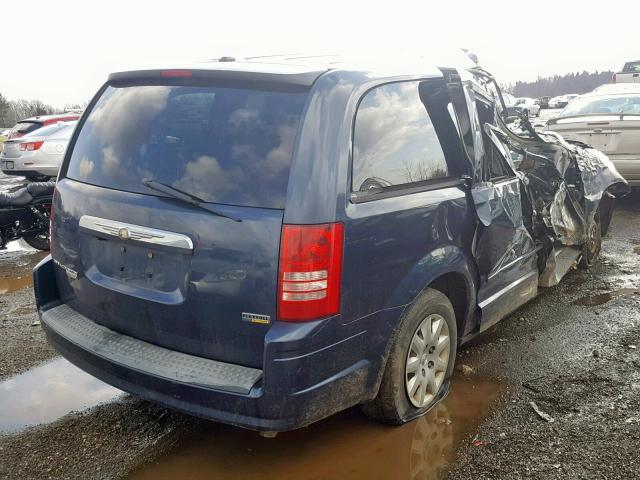 2A8HR44H18R105575 - 2008 CHRYSLER TOWN & COU BLUE photo 4