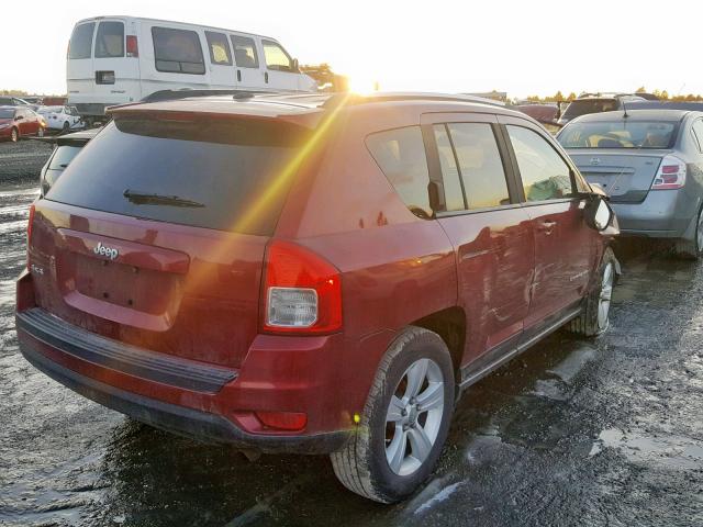 1C4NJDBB7CD538202 - 2012 JEEP COMPASS SP RED photo 4