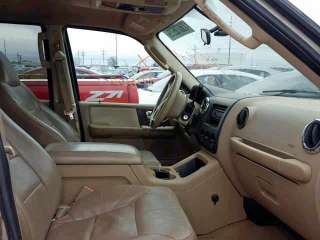 1FMPU16536LA20757 - 2006 FORD EXPEDITION TAN photo 5