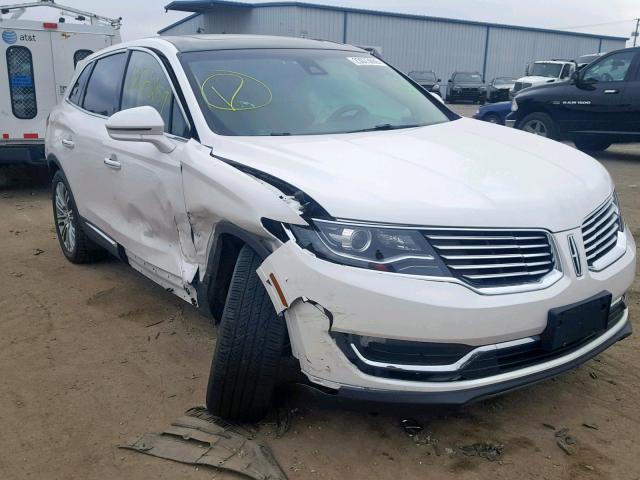 2LMPJ8LR6HBL50957 - 2017 LINCOLN MKX RESERV WHITE photo 1