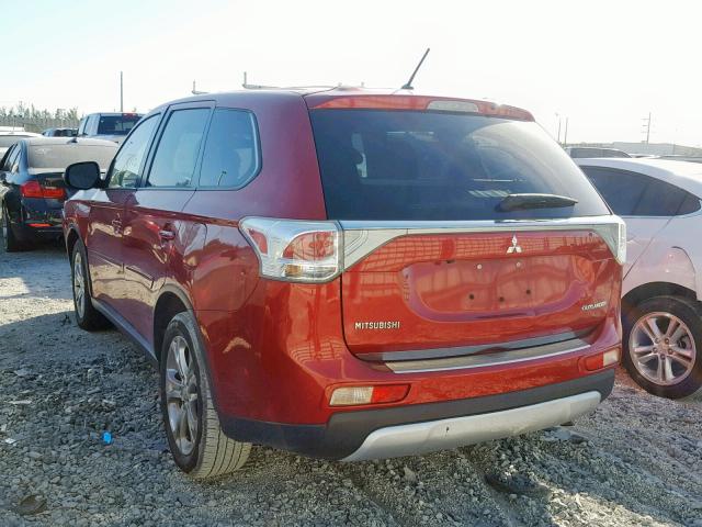 JA4AD3A31FZ011090 - 2015 MITSUBISHI OUTLANDER RED photo 3