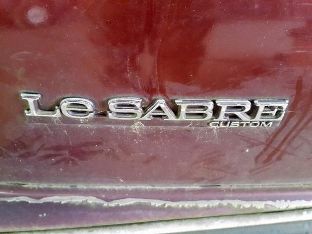 1G4HP53L1NH492723 - 1992 BUICK LESABRE CU MAROON photo 9