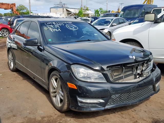 WDDGF4HB9DA781553 - 2013 MERCEDES-BENZ C 250 BLACK photo 1