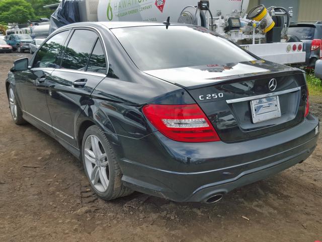 WDDGF4HB9DA781553 - 2013 MERCEDES-BENZ C 250 BLACK photo 3