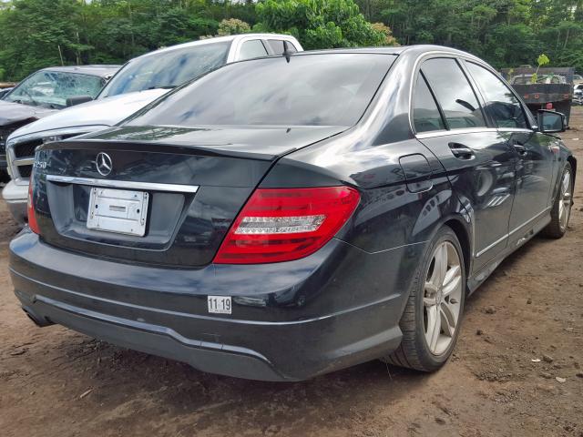 WDDGF4HB9DA781553 - 2013 MERCEDES-BENZ C 250 BLACK photo 4