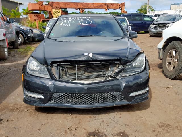 WDDGF4HB9DA781553 - 2013 MERCEDES-BENZ C 250 BLACK photo 9