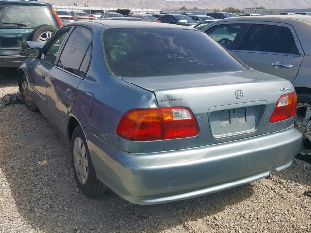 2HGEJ661XYH572854 - 2000 HONDA CIVIC BASE GREEN photo 3