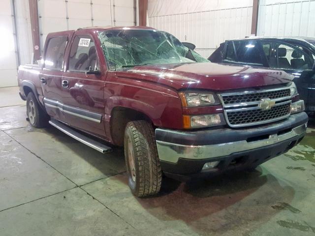 2GCEK13T461226308 - 2006 CHEVROLET SILVERADO MAROON photo 1