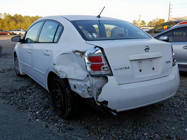 3N1AB61E37L711249 - 2007 NISSAN SENTRA 2.0 WHITE photo 3