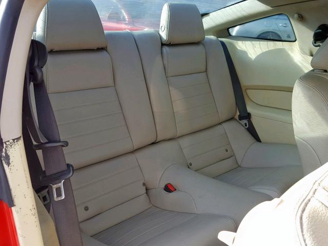 1ZVBP8CF8B5109585 - 2011 FORD MUSTANG GT RED photo 6