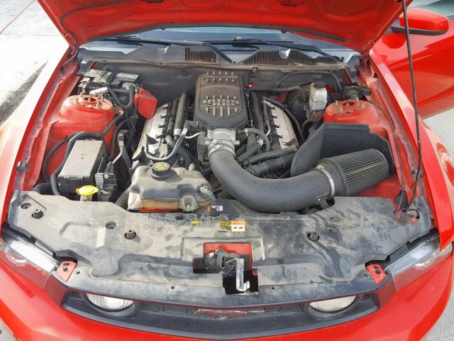 1ZVBP8CF8B5109585 - 2011 FORD MUSTANG GT RED photo 7