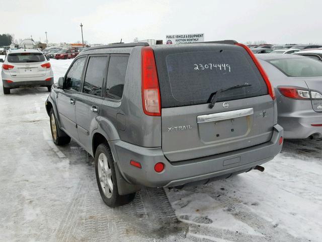 JN8BT08V76W210136 - 2006 NISSAN X-TRAIL XE GRAY photo 3