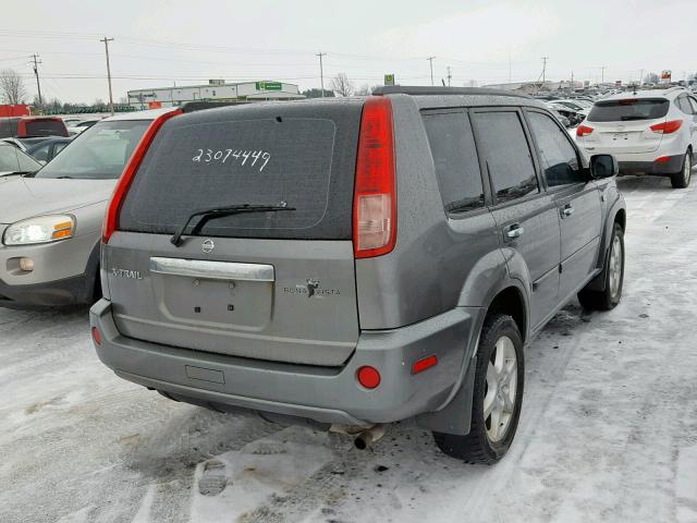 JN8BT08V76W210136 - 2006 NISSAN X-TRAIL XE GRAY photo 4