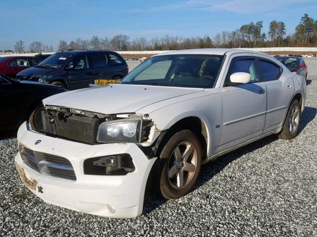 2B3CA3CV6AH309876 - 2010 DODGE CHARGER SX WHITE photo 2