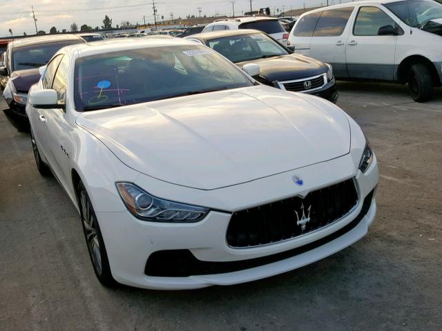 ZAM57XSA7G1175605 - 2016 MASERATI GHIBLI WHITE photo 1