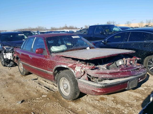 2FALP74W3PX121946 - 1993 FORD CROWN VICT MAROON photo 1