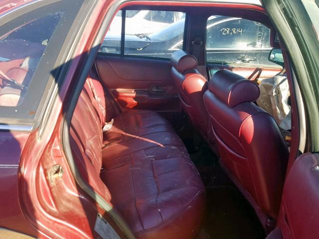 2FALP74W3PX121946 - 1993 FORD CROWN VICT MAROON photo 6