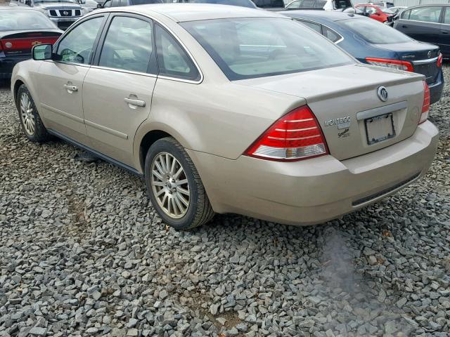 1MEFM42185G625500 - 2005 MERCURY MONTEGO PR 金色 照片 3