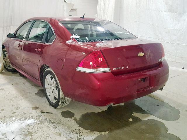 2G1WB5E33E1155781 - 2014 CHEVROLET IMPALA LIM RED photo 3