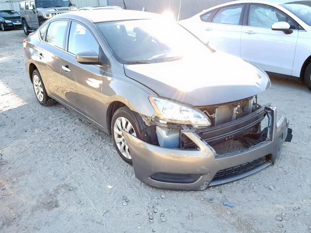 3N1AB7AP2FL654953 - 2015 NISSAN SENTRA S SILVER photo 1