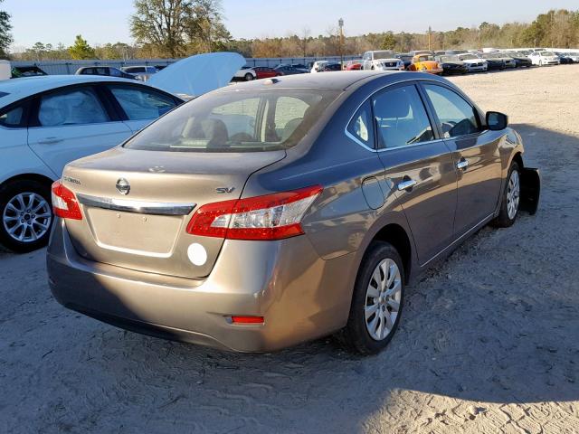 3N1AB7AP2FL654953 - 2015 NISSAN SENTRA S SILVER photo 4