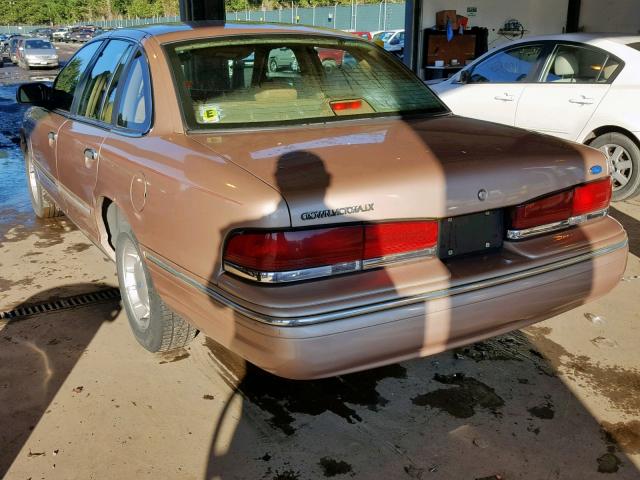 2FALP74W4TX207583 - 1996 FORD CROWN VICT TAN photo 3