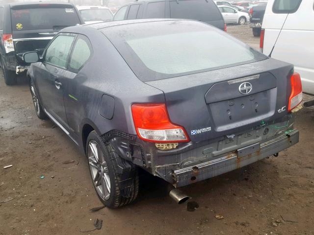 JTKJF5C73C3030081 - 2012 TOYOTA SCION TC GRAY photo 3