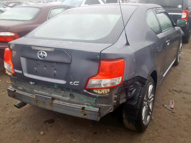 JTKJF5C73C3030081 - 2012 TOYOTA SCION TC GRAY photo 4