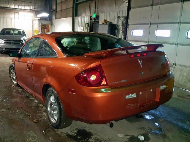 1G2AL15F877169008 - 2007 PONTIAC G5 ORANGE photo 3