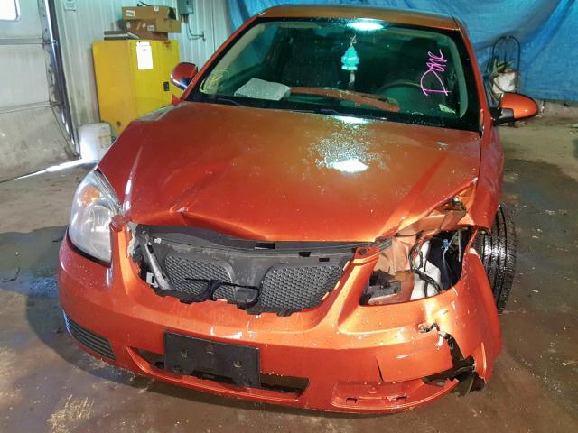 1G2AL15F877169008 - 2007 PONTIAC G5 ORANGE photo 9