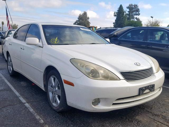 JTHBA30G055080333 - 2005 LEXUS ES 330 WHITE photo 1