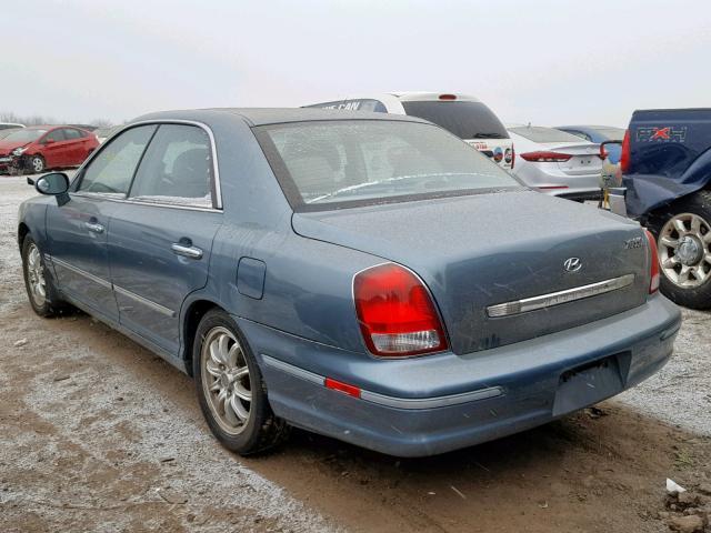 KMHFU45E43A265766 - 2003 HYUNDAI XG 350 BLUE photo 3