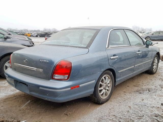 KMHFU45E43A265766 - 2003 HYUNDAI XG 350 BLUE photo 4