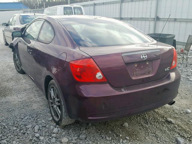 JTKDE177860143999 - 2006 TOYOTA SCION TC იასამნისფერი ფოტო 3