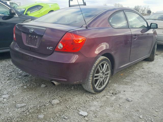 JTKDE177860143999 - 2006 TOYOTA SCION TC იასამნისფერი ფოტო 4
