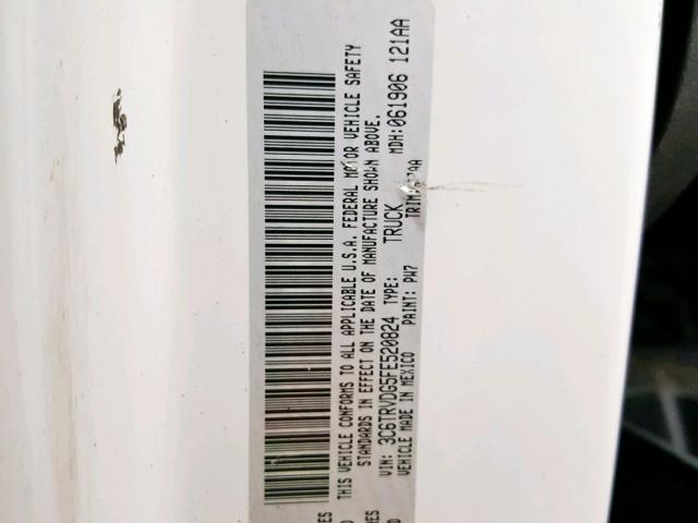 3C6TRVDG5FE520824 - 2015 RAM PROMASTER 白色 照片 10