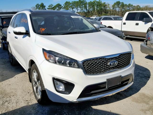 5XYPKDA53JG417845 - 2018 KIA SORENTO SX WHITE photo 1