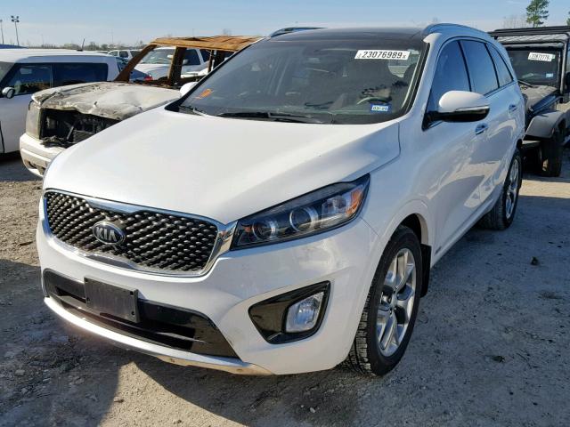 5XYPKDA53JG417845 - 2018 KIA SORENTO SX WHITE photo 2