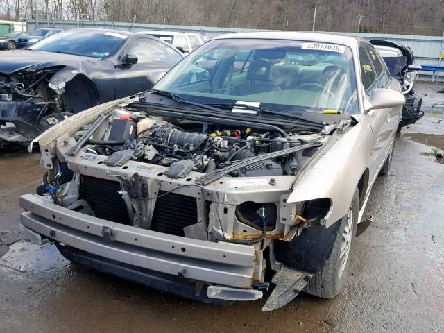 2G4WB55K311208175 - 2001 BUICK REGAL LS GOLD photo 2