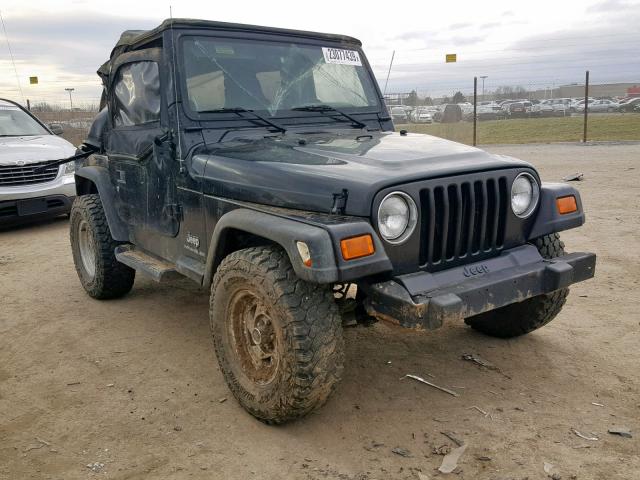 1J4FA29124P761750 - 2004 JEEP WRANGLER / BLACK photo 1