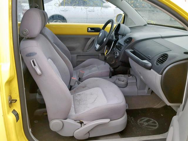 3VWBK21C53M429298 - 2003 VOLKSWAGEN NEW BEETLE ყვითელი ფოტო 5